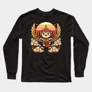 Thai Garuda Cute Kawaii Funny Thailand Myths Bird Man God Long Sleeve T-Shirt